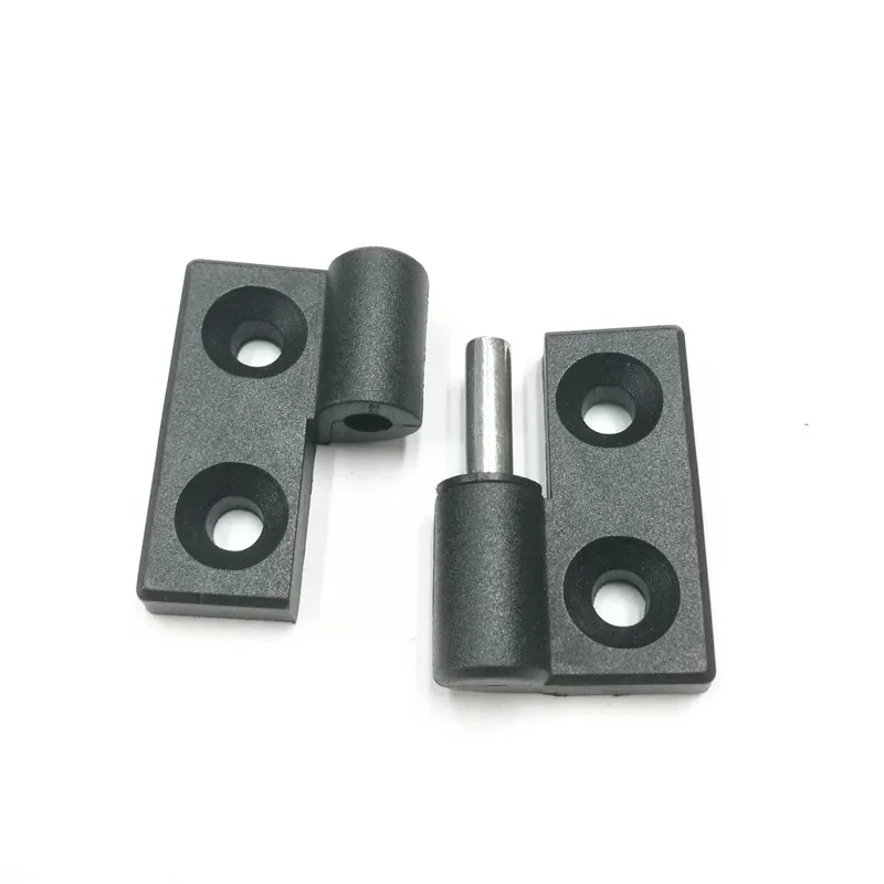 Dobradiças Removíveis de Plástico Cabeça de Acoplamento Gemel Destacável 4040 3030 Dobradiças Pretas 10 Peças