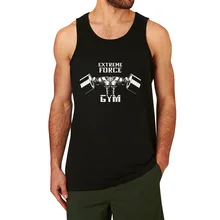 Лоо шоу Экстремальная сила тренажерный зал печатных тренировки Тренажерный зал Фитнес Танк Топы для мужчин