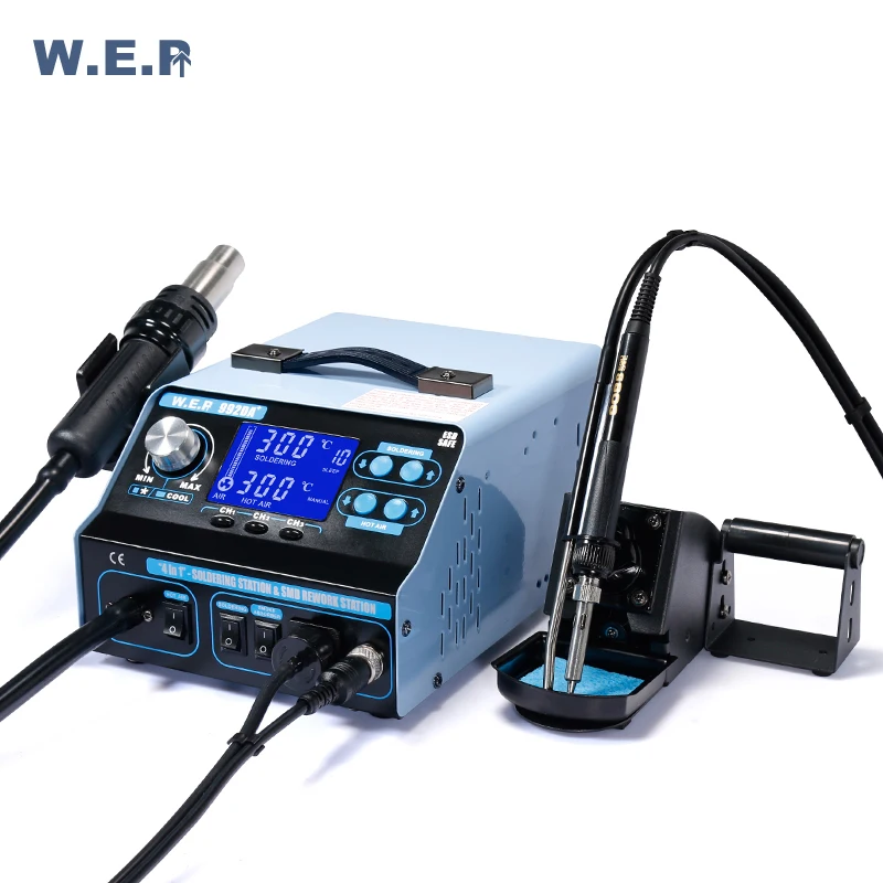 WEP 992DA + 780W курительная присоска паяльная станция с функцией демонтажа насос