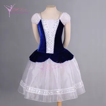 

Child Adult Royal Blue Romantic Ballet Tutu Fairy Ballerina Classical Long Dress Giselle Ballet Costumes For Girls Women