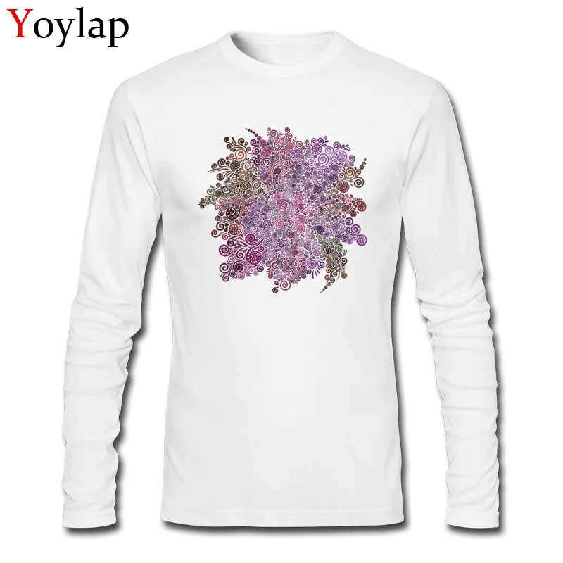 Customized Tops Shirts for Boys On Sale Autumn Round Collar 100% Cotton Long Sleeve T Shirts NeuRose Casual Tee-Shirt NeuRose white