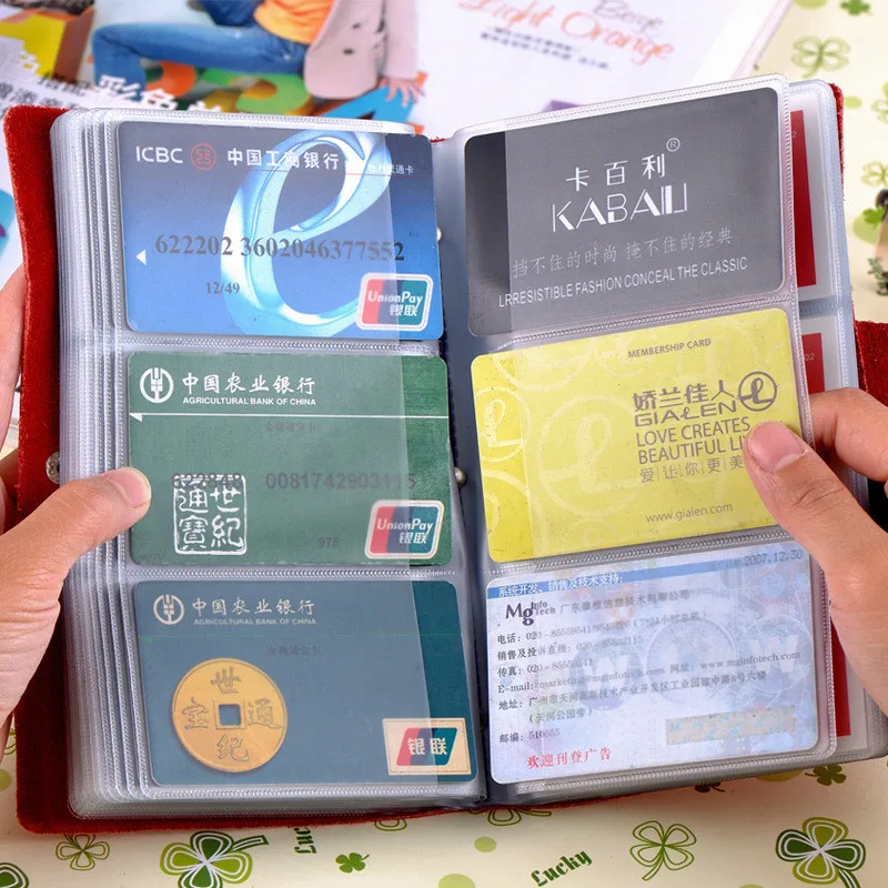 2016 Кожа Кредитная Карта Держатель Большой Емкости Натуральной Кожи Id Card Case 90 Карты Визитницы Держатель - изображение