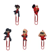 8 шт./лот Супермен семья закладки с героями из мультфильмов скрепки для бумаги школы и офиса детей канцелярские день рождения подарок