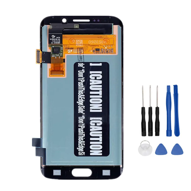 

100% Tested AMOLED LCD for Samsung GALAXY S6 Edge Display G925 G925F G925 Touch Screen Digitizer Assembly+Tools