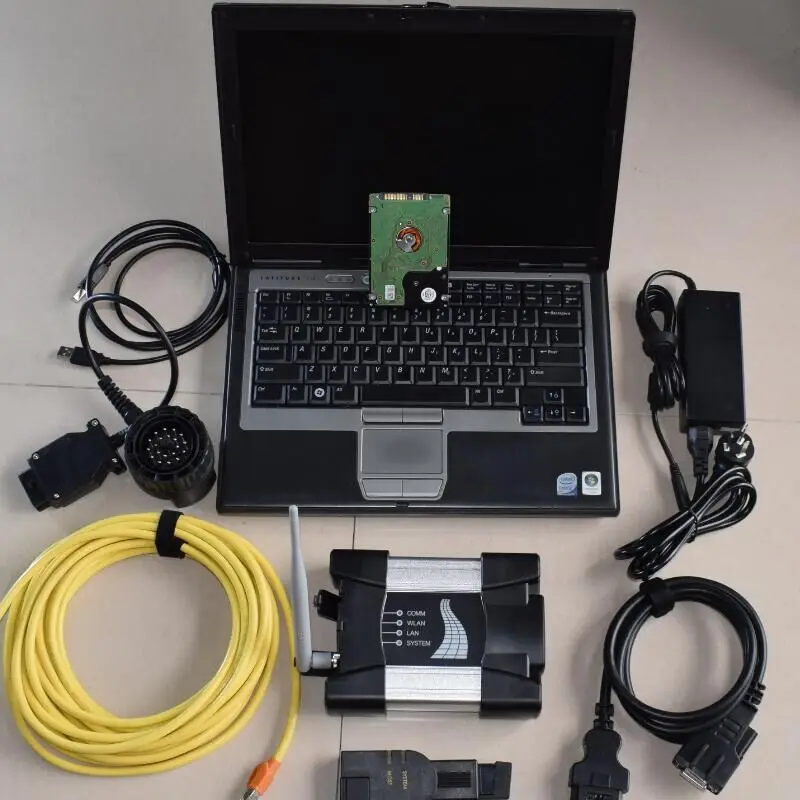  2019 para bmw Icom next wifi con hdd 500gb modo experto con el software portátil d630 ram 4g de dia