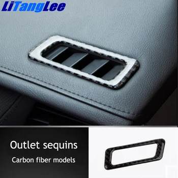 

Litanglee Titanium Black Stainless Steel Car Ventilator Grille Decoration Sticker Outside Sequins For Cadillac XT5 Car Styling