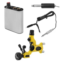 Поворотные пулемета тела Книги по искусству татуировки комплект Питание педаль Клип шнур татуаж вкладыша Shader Полный комплект татуировки набор