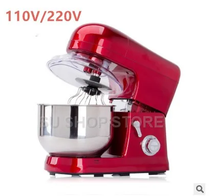 

Home use 5 Liters electric food mixer commercial 6 Speed Tilt-Head Stand Mixers eggs beater cake dough mixing machine 110V 220V