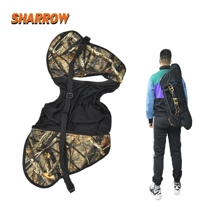 1pc Hunting Compound Bow Bag Portable Shoulder Camo Bow Backpack