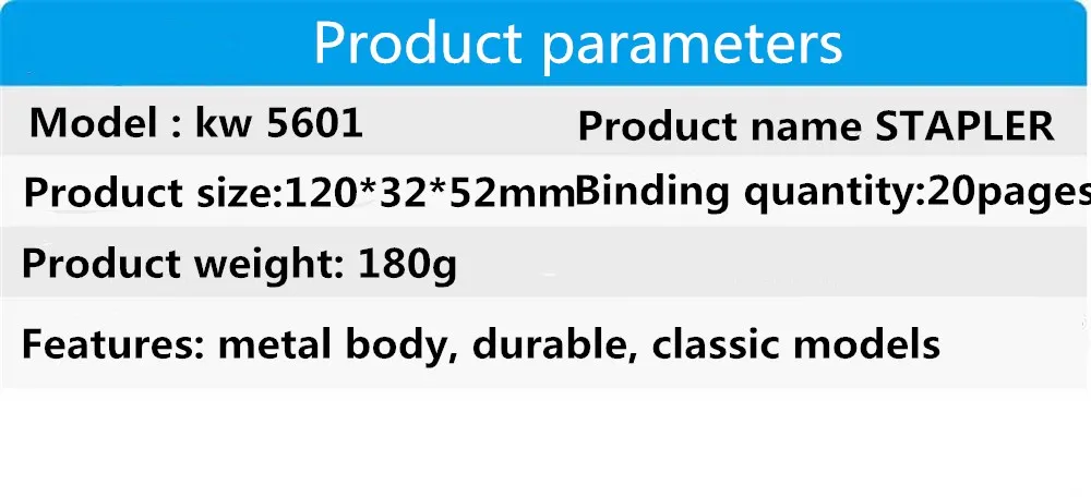 Высокое качество стандартный размеры Стандартный скрепкосшиватель офис с помощью металла степлер Лидер продаж офисные принадлежности