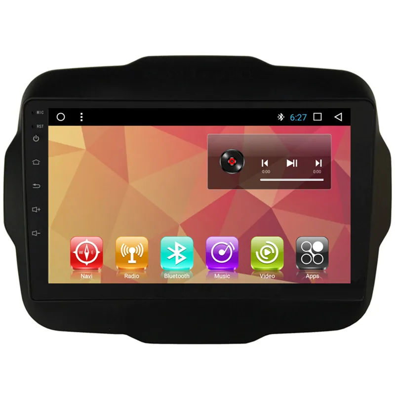 Perfect 9" Android Car Multimedia Stereo Radio Audio DVD GPS Navigation Sat Nav Head Unit for Jeep Renegade 2015 2016 2017 2018 0