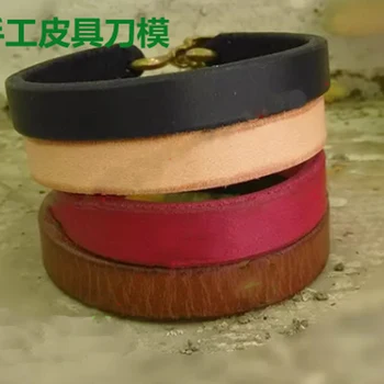 

designer leather craft template cutter hand bracelet die cutting knife mould leather hole punches tool set deri el aletleri