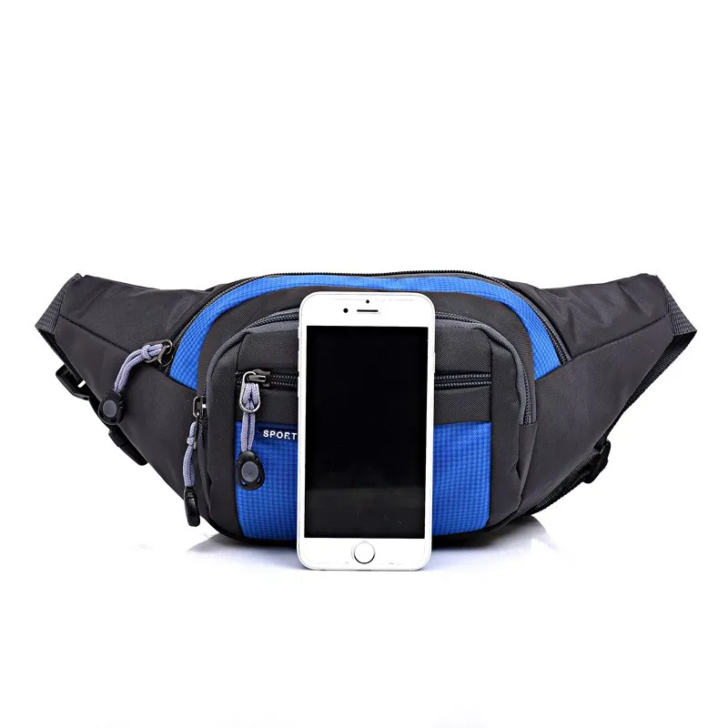 Unisex Pouch Sports Bum Waist Bag Pack Hip Purse Travel Fanny Wallet Money Phone Belt Zipper Running Hiking Gym Outdoor Bag