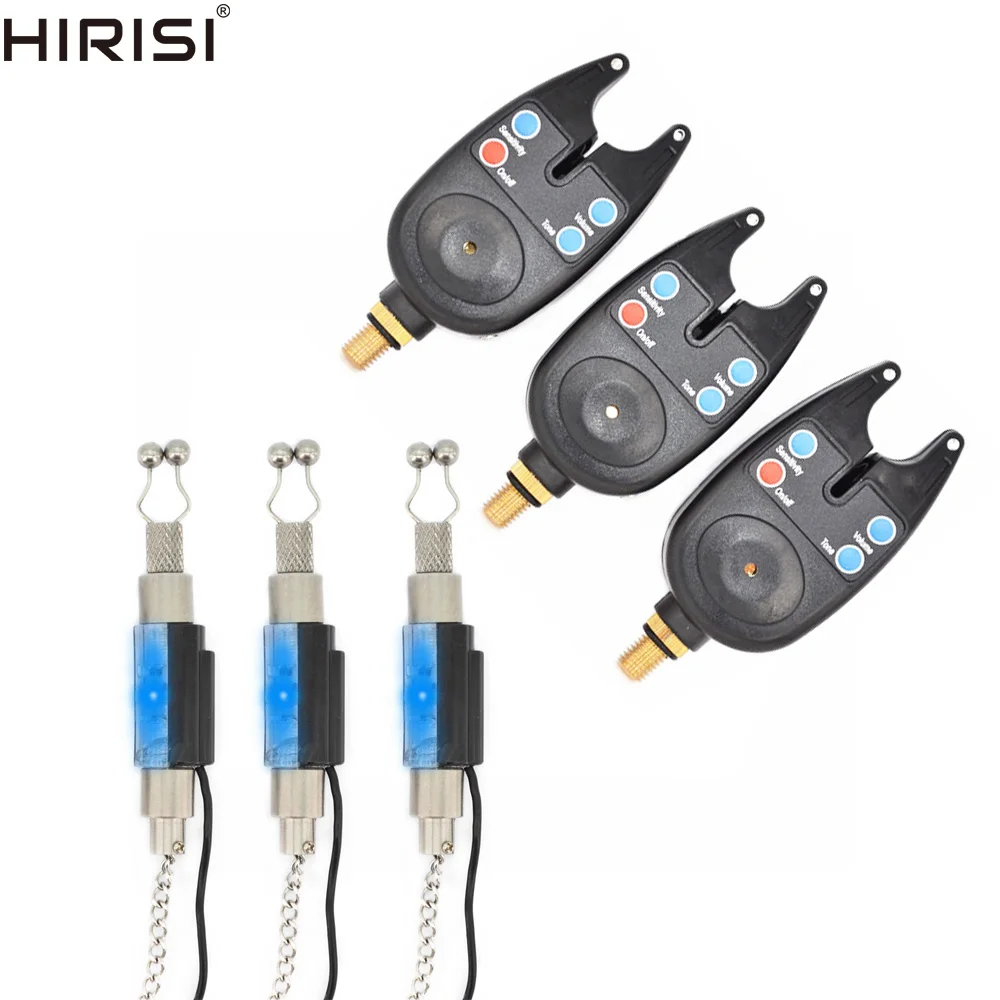 

LED Fishing Bite Alarms Indicator with Illuminated LED Swingers with Volume Tone Sensitivity Control