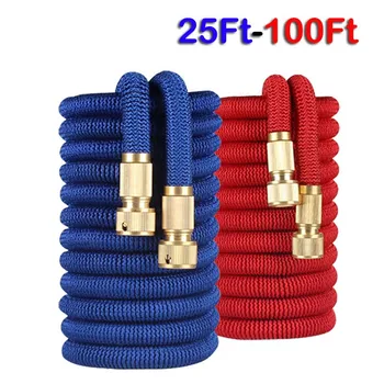 

16Ft-100Ft Garden Hose Magic Expandable flexible Garden Watering Hose EU High Pressure Car Wash Hose Watering The Garden Supplie