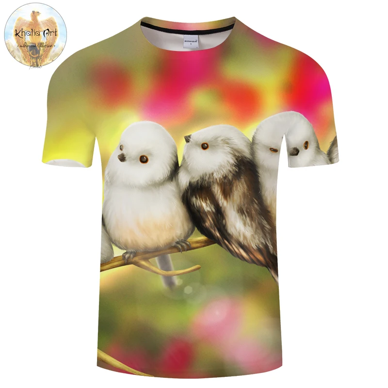 Cute Morning by KhaliaArt Birds 3D Print t shirt Men Women tshirt Summer Anime Short Sleeve O-neck Tops&Tees 2018 New Drop Ship Cute Morning by KhaliaArt Birds 3D Print t shirt Men Women tshirt Summer Anime Short Sleeve O-neck Tops&Tees 2018 New Drop Ship