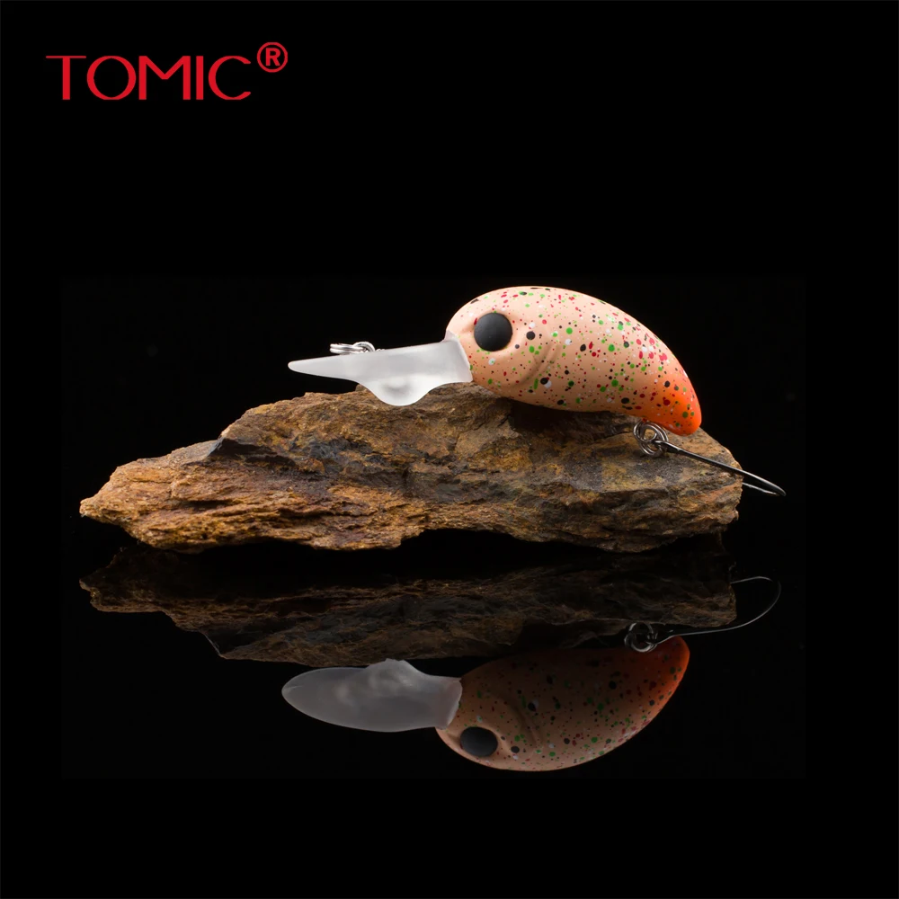 Buy Tomic fishing plug 28mm wobbler crank bait micro
