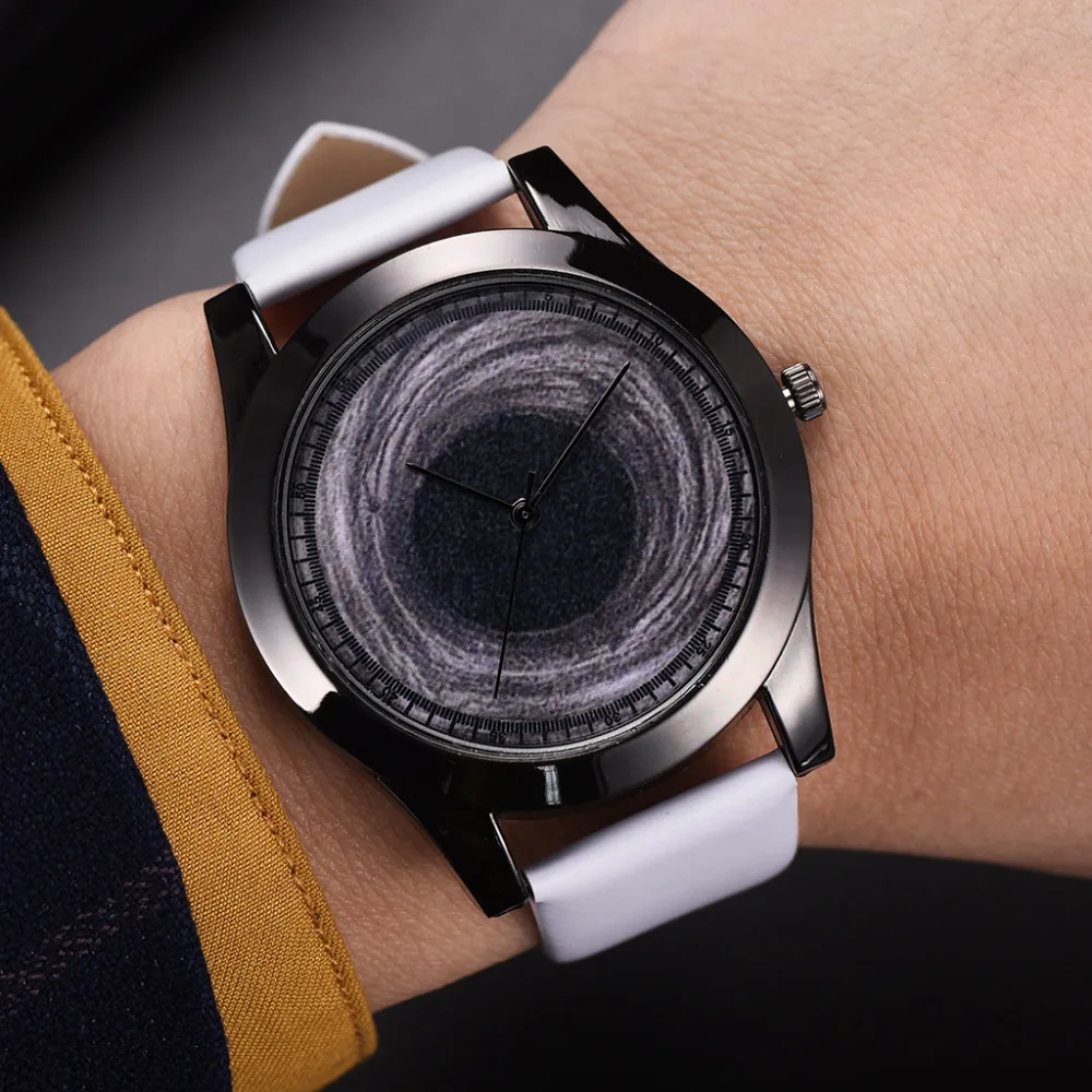 

Popular New Fashion Luxury Universe Black Hole Vortex Belt Watch Ladies Quartz WristWatch Women Temperament Gift Clcok Relogio#B