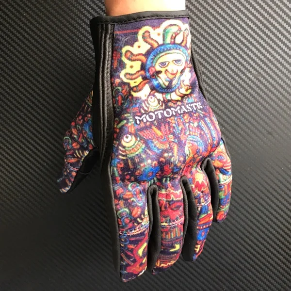 leather mesh protector glove touch screen MOTOMASTR  Graffiti   a