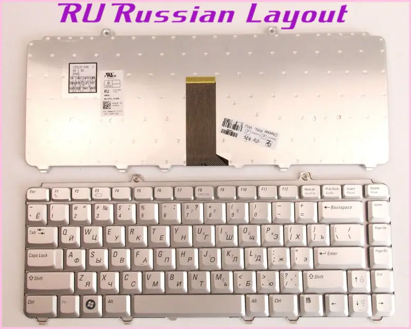 Русская RU раскладная клавиатура для Dell Inspiron 1318 1400 1500 1520 1521 1540 1545 1525 NK750 MK750