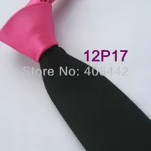 YIBEI coahella ties мужской s обтягивающий галстук Fuschia Knot контрастный черный однотонный двухцветный тканый галстук узкий галстук для мужчин