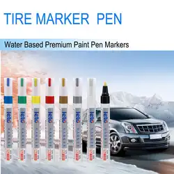 8 цветов автошины Маркер ручки водонепроницаемые перманентные ручки подходят для автомобильных мотоциклов протекторы Резина Металл