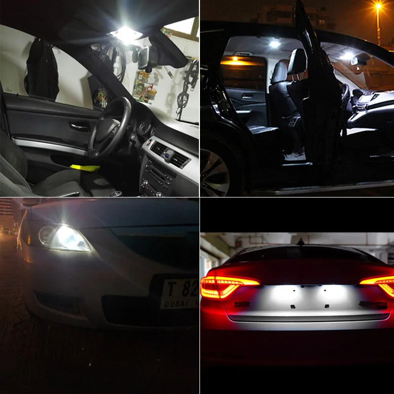 2 шт. T10 W5W 5630 SMD светодиодный лампы автомобиля внутренний светильник для Renault Megane 3