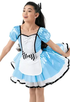 

Ballet Tutu Dance Dress for Girls Ballet Leotards for Women Dance Costumes Alice-inspired Dress Adult Blue Dance Wear