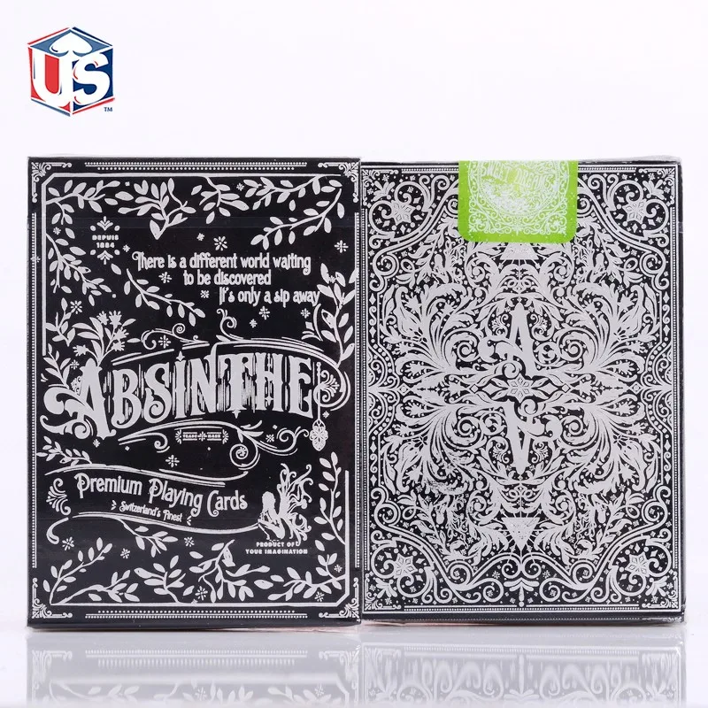 1 колода Absinthe V2 игральные карты Ellusionist размер волшебные трюки колоды|Волшебные