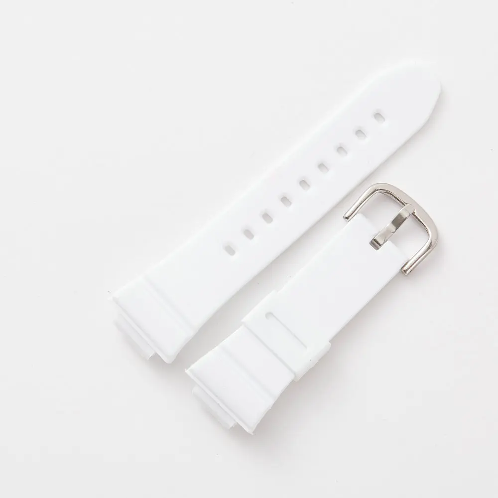 Новые резиновые 14 мм Молодежные часы ремешок для BABY-G BA-111, BA-110, BA-120, BA-112 Замена Модный Красочный наручный браслет ремень - Цвет ремешка: Белый