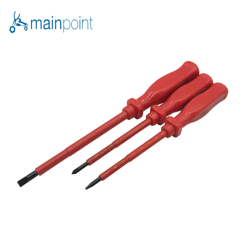 Philips juego de destornilladores para electricistas, herramienta de mano de desmontaje de precisión, aislado, ranurado/plano, Mainpoint, 3 uds.|screwdriver insulated|electricians screwdriver setscrewdriver set - AliExpress