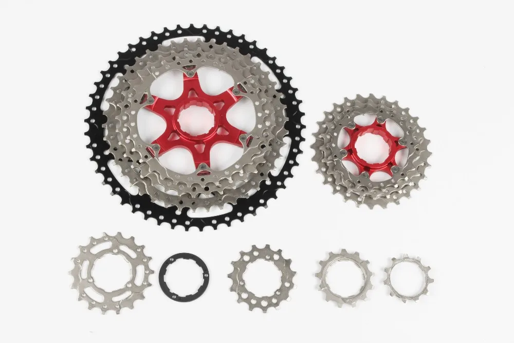  SUNSHINE big teeth MTB XC AM 11 Speed 11-50T Mountain Bike 11S Cassette 610g bicycle freewheel AL f