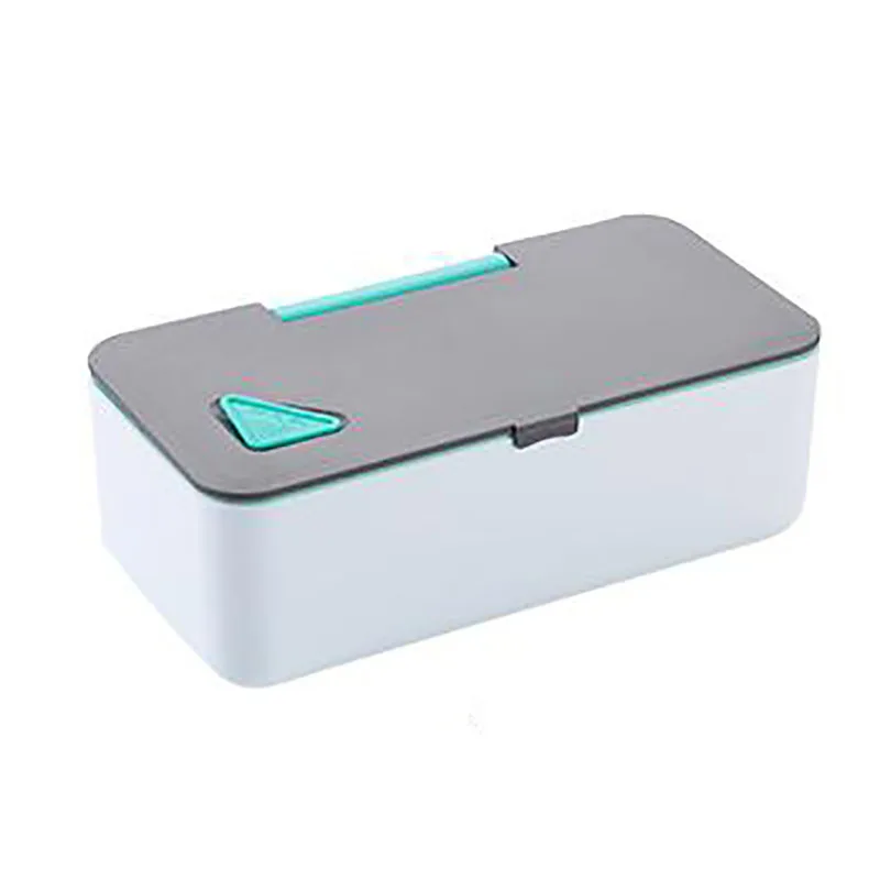 850 мл микроволновая коробка для ланча с кронштейном для мобильного телефона контейнер для еды Bento коробки герметичный контейнер для хранения еды ланчбокс для кемпинга пикника - Цвет: Синий