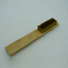 Новая Чистящая Щетка твердая медная латунная головка проволочная щетка 8 рядов с деревянной ручкой