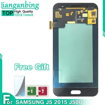 

New Super AMOLED LCD J5 2015 J500 J500F J500FN J500H Display 100% Tested Working Touch Screen Assembly For Samsung Galaxy J500