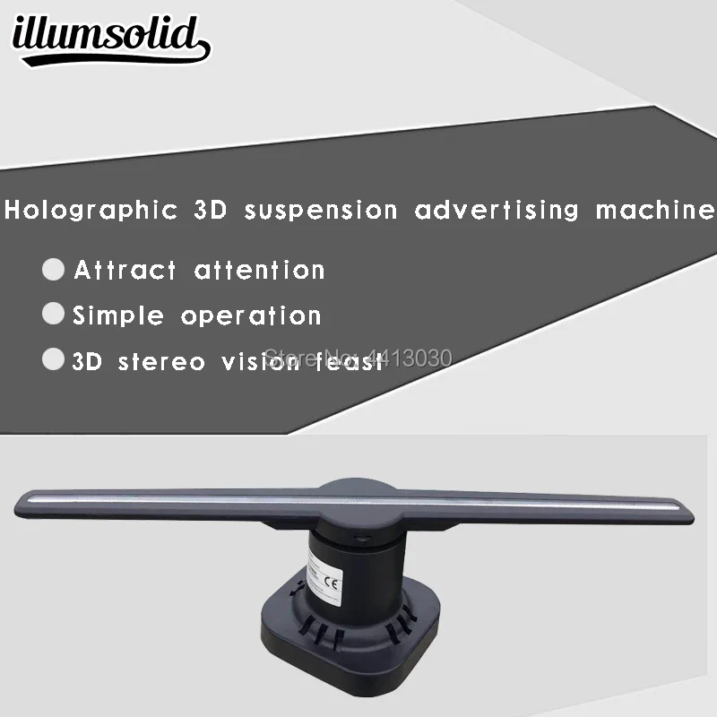 Universal LED Portable Player 3D Holographic Dispaly Fan Unique Hologram