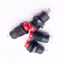12MM Button Switch Self-Locking Switch DS-425A OFF-ON 2Pin S Red Green