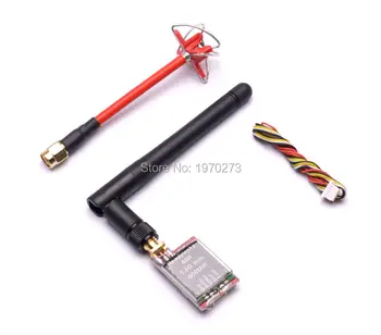 

600mW TS5828L Micro 5.8G 40CH Mini Wireless A/V FPV Transmitter + RP-SMA 5.8GHz FPV 4 Leaf Clover RHCP Antenna For Aomway