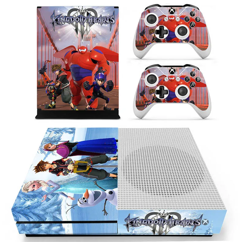 Наклейка с изображением Kingdom Hearts III для Xbox One S sticker s vinilo pegatina для Xbox one Slim Console и два контроллера