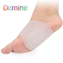 Demine бандажные вставки стельки для поддержки стопы Силиконовые ортопедические прокладки для плоской стопы корректирующий ремешок стельки