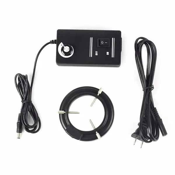 

AC100-AC240V 60 LED Adjustable Ring Light Illuminator Lamp For STEREO ZOOM Microscope New