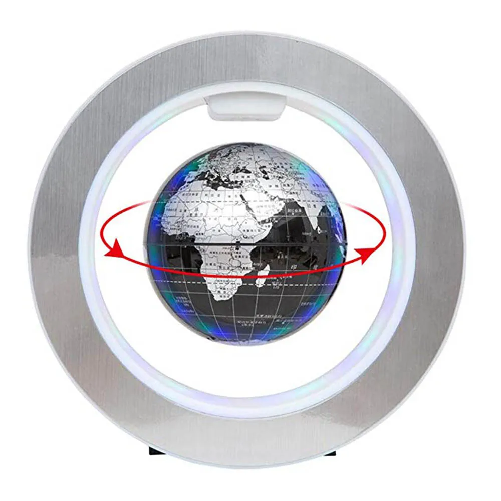 Светодиодный карта мира Новинка, магнитный, парящий в воздухе, светящийся Глобус, география теллурий Wit антигравитационный чехол Творческий Глобус