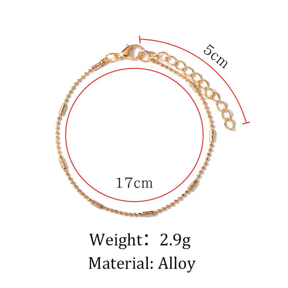 Простые пляжные дамские ножные браслеты металлическая цепочка украшение для обуви подарок Preresent