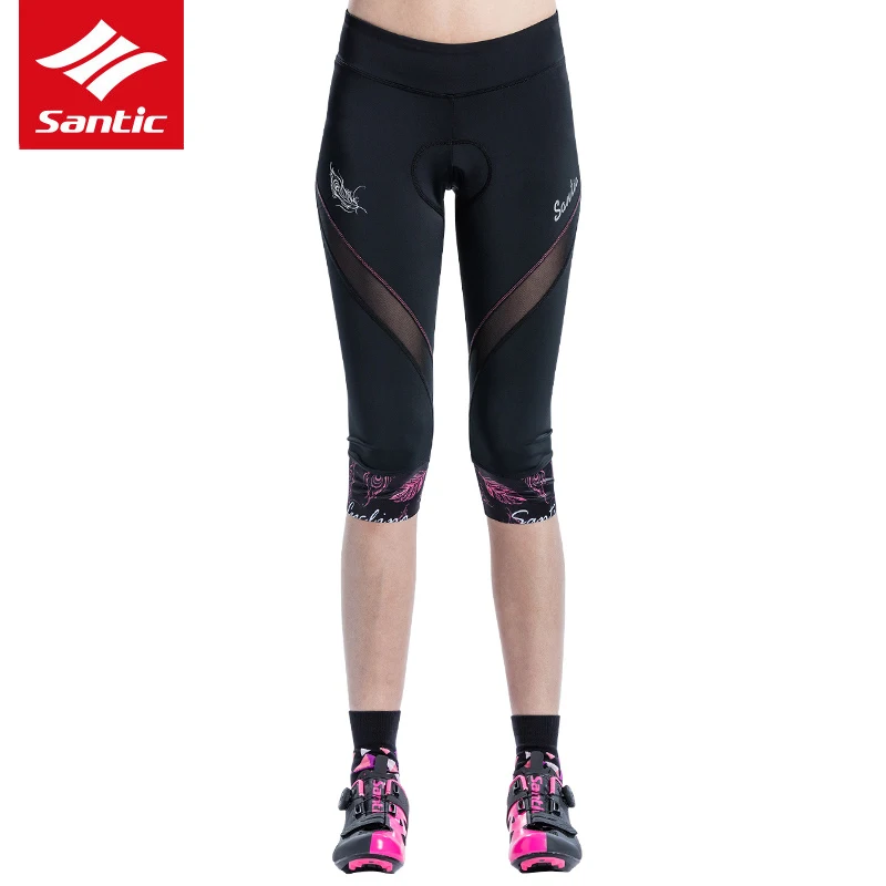 

Santic Women Cycling Shorts Spring Summer Pro Team Mountain Road Bike Shorts 4D Pad Breathable Bicycle Shorts Bermuda Ciclismo
