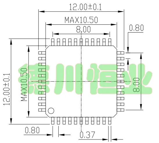 LQFP44 к DIP44 QFP44 TQFP44 тестовый блок горелки STC микроконтроллер Скачать адаптер