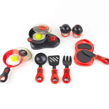

12PCS Kitchen Toy Set Utensils Cooking Pots Pans Dishes Mini Simulation Play House Toy Children Cookware Pretend Play Toys
