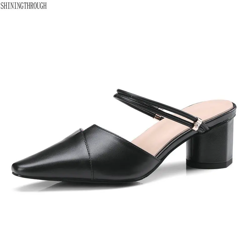

Women sandals high quality genuine leather high heel sandals women fashion dress shoes 2018 new summer shoes women slippers