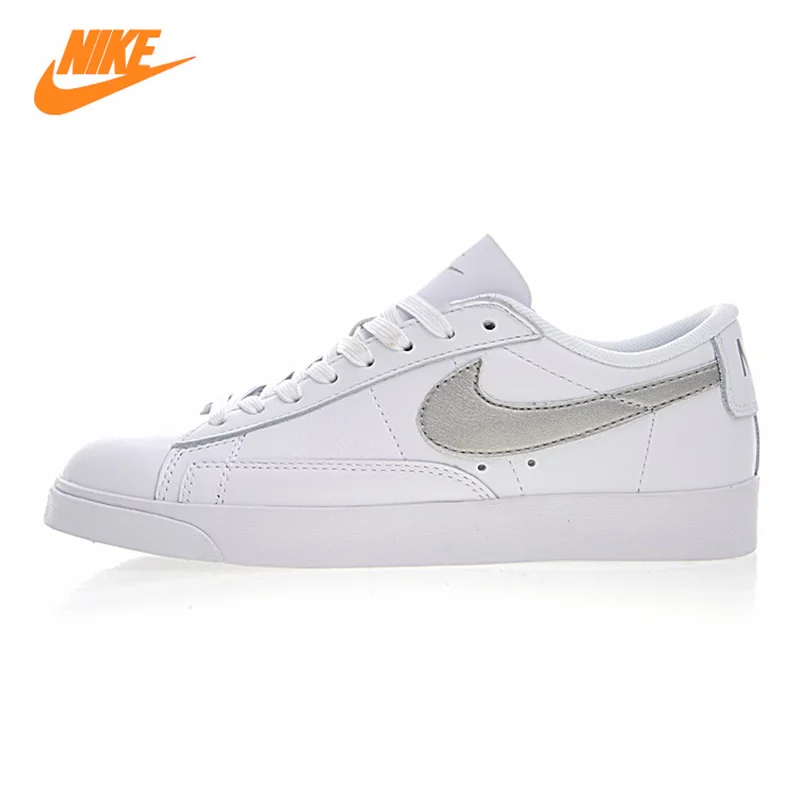 

NIKE BLAZER LOW Men and Women Skateboarding Shoes , Grey, Non-slip Abrasion-resistant Breathable AA3961 101