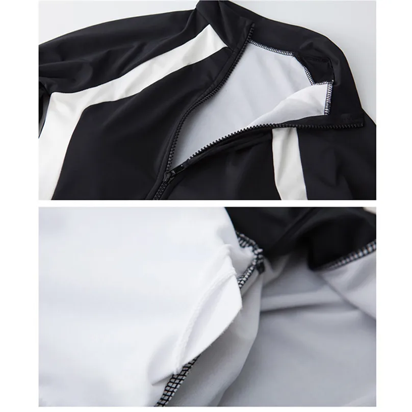 Women Rash Guards Tops Swimwear Long Sleeve Rash guards Crop Top+Shorts Set Surfing Swimsuit Bathing suit 2019 new Bikini #4M03 (4)