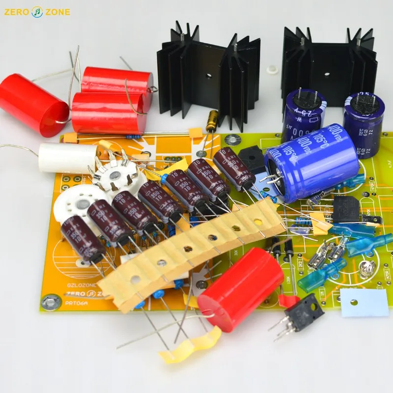 PRT06A 12AX7+ 12AT7 стерео ламповый предусилитель DIY Kit база на цепи MATISSE